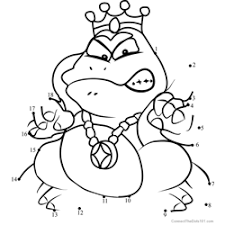 Contests with gifts to win are often organized. Wario From Super Mario Dot To Dot Printable Worksheet Connect The Dots