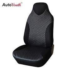 autoyouth couro pu tampa de assento do carro 1 pcs universal serve para nao destacavel protetor leather car seat covers leather car seats interior accessories