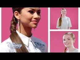 Hair Tutorial Zendaya Side Pony Tail Wrap Official Disney Channel Uk Hd Hair Tutorial Side Pony Hairstyles For School
