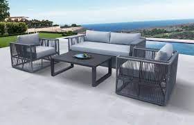We supply a full range of quality modern outdoor/patio furniture. Renava Whimsy Modern Outdoor Light Grey Dark Grey Sofa Set