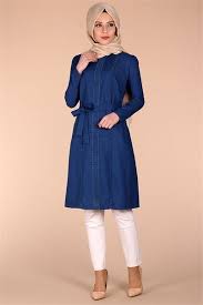 Gupur Detayli Tunik 5025 Gece Mavi Tunik Modelleri Kirazgiyim Tunik Mavi Elbise Modelleri