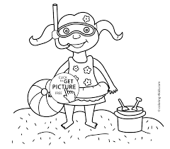 Plus, it's an easy way to celebrate each season or special holidays. Summer Coloring Pages With Girl For Kids Seasons Coloring Pages Coloring Library
