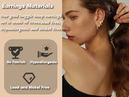 Amazon.com: Small Gold Hoop Earrings Set for Women, 14K Gold Plated  Lightweight Earrings Sets for Multiple Piercing, Hypoallergenic Huggie  Hoops Earrings for Women Jewelry: Clothing, Shoes & Jewelry