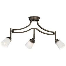 Wilmont 3 Light 28 5 Antique Bronze Track Light At Menards Track Lighting Light Antique Bronze