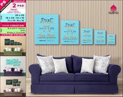 Wall Display Guide 24x30 18x24 12x16 11x14 8x10 Scene Creator Photoshop Print Mockup Vertical Horizontal Canvas Blue Sofa Interior 9 5c Wall Display Scene Creator Print Mockup