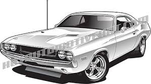 Black And White Dodge Challenger Clipart 1970 Dodge Challenger Hemi Vector Clip Art In 2020 Classic Cars Dodge Challenger Dodge Challenger Hemi
