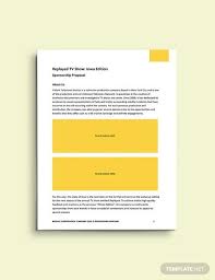 Tv Show Sponsorship Proposal Template Word Doc Apple Mac Pages Google Docs In 2020 Sponsorship Proposal Proposal Templates Sponsorship