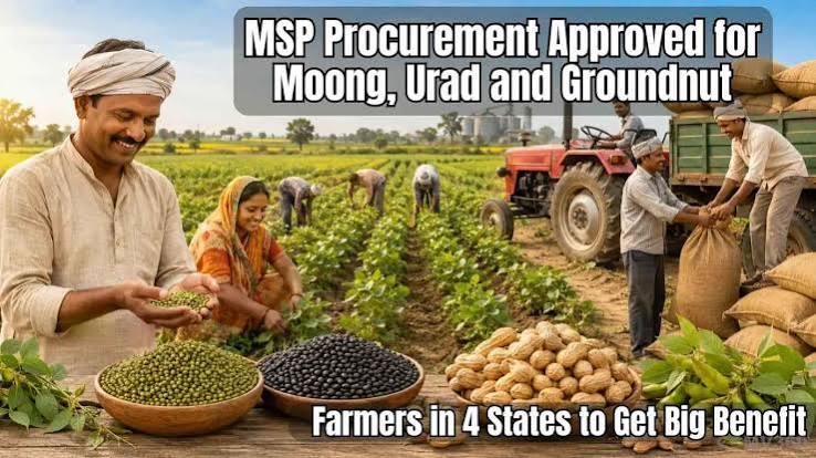 MSP Procurement Approved for Moong, Urad and Groundnut in 4 States