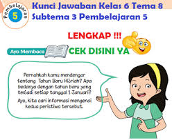 Lengkap Kunci Jawaban Kelas 6 Tema 8 Subtema 3 Pembelajaran 5 Kunci Jawaban Tematik Lengkap Terbaru Simplenews