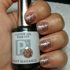 Light Elegance P Soak Off Gel In Champagne Glitter Glitter Gel Bling Nail Art Light Elegance