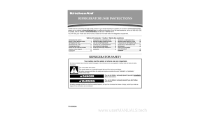 Kitchenaid refrigerator manual krmf706ess01 filters. Kitchenaid Refrigerator Kfcs22evms 7 Manual Usermanuals Tech Youtube