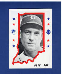 #15 ERVIN PETE FOX, Detroit Tigers ~ 1976 ISCA Hoosier Hot-Stove All-Stars B
