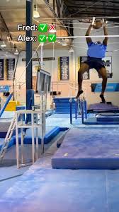 Trick shot challenge🤯 D1 gymnast vs. football player @alexorji1 #trickshot  #challenge #football #gymnastics