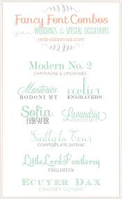 Fancy Font Combinations For Weddings And Special Occasions Yellowblissroad Com Fancy Fonts Font Combos Font Combo