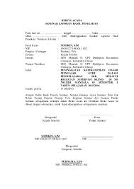 Berita Acaraseminar Laporan Hasil Penelitianpada Hari Ini Tanggal Bulan Tahun Telah D Person Seminar Excel