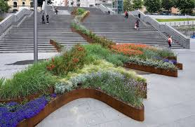 The Garden That Climbs The Stairs Bilbao Spain Diana Balmori Iwan Baan Landscape Design Landscape And Urbanism Modern Landscaping