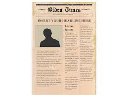 There have been a few requests to use these in portrait format template, to create tabloid style newspapers, so we have converted this popular template so that it prints out well in an a4 format. Editable Newspaper Template Portrait