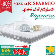 Offerta solo materasso ad una piazza e mezzo a soli 371* euro Materassi Eminflex