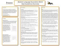 Today, this format is used by individuals not only in the psychology field. Mla Classroom Poster Purdue Writing Lab