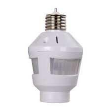 Utilitech 360 Degree Indoor Motion Activated Light Control Screw This Into Your Ligh Motion Sensing Light Motion Activated Light Motion Sensor Lights Outdoor