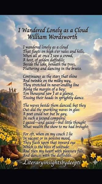 Nature's beauty is a permanent cure for the soul.🌅🌷🌷, William Wordsworth was a key leader of a group of poets called "Romantics." Instead of writing about politics or complicated philosophy, he ...
