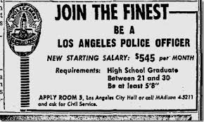 1961 Be A Los Angeles Police Officer Police Crime Los Angeles History Lapd