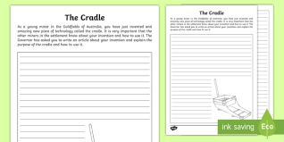 Of course, you can touch on countrywide or worldwide events, but those. Cradle Newspaper Article Worksheet
