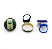 26mm Aluminium Plastic Ring Pull Cap Colorful Design Easy Open Lids Bottle  Caps Closures