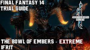 Ifrit utilizes all of his abilities from previous difficulties, albeit far more deadly by comparison, as well as some additional mechanics exclusive to extreme mode. The Bowl Of Embers Extreme Final Fantasy Xiv A Realm Reborn Wiki Ffxiv Ff14 Arr Community Wiki And Guide