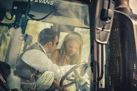 I know all the best locations for sensational photos. How Paralysed Farmer Mathew Evans Drove His New Bride To Their Wedding Reception In A Specially Adapted White Tractor Wales Online