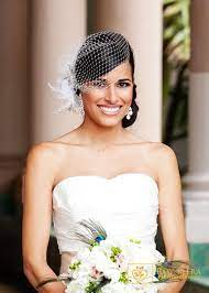 Pin By South Beach Makeup Studio Amy On Wedding Side Updo Birdcage Veil Bridal Hair And Makeup