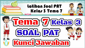 Untuk membaca soal pat sebelumnya bisa dengan klik tautan di bawah ini Latihan Soal Pat Tema 7 Kelas 3 Sd Kurikulum 2013 Youtube