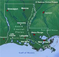On its eastern end, la 82 becomes a north. Map Of The State Of Louisiana Usa Nations Online Project