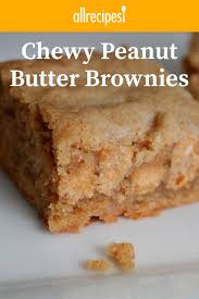 Chewy Peanut Butter Brownies Recipe Peanut Butter Brownies Recipe Peanut Butter Recipes Peanut Butter Desserts