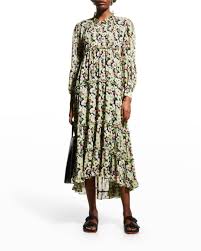 Cinq a Sept Lucille Long-Sleeve Dress