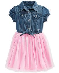 Guess Little Girls Denim Tulle Dress Reviews All Girls Dresses Kids Macy S Girls Tulle Dress Girls Denim Girls Dresses