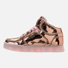 Left View Of Girls Grade School Skechers S Lights Energy Lights Light Up Casual Shoes In Rose Gold Kid Shoes Casual Sneakers Light Up Shoes