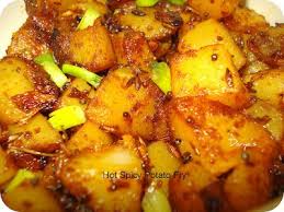 Hot Spicy Potato Fry You Too Can Cook Indian Food Recipes Indian Cooking Indian Food Recipes Spicy Recipes