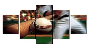Check spelling or type a new query. Baseball Bat Glove Field Gifts 5 Pieces Canvas Print Oil Painting Wall Decor Wall Art Without Frame Unframed 108 Buy Online In Grenada At Grenada Desertcart Com Productid 47720342