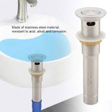 Why does brushed nickel show that so much? G1 1 4 Pop Up Drain Assembly Brushed Nickel Stainless Steel Bathroom Sink Drain Stopper Vanity Vessel Sink Drain Stopper With Overflow Bathroom Fixtures Home Kitchen Springcanyonwsd Com