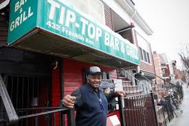 Pay parking or street parking lead you to a large trove of stairs to scale your way to the top of town. Tip Top Bar Grill Bar Grill Brooklyn New York Facebook 46 Photos