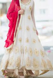 White Ghauhar Long Anarkali Kameez Designer Anarkali Suit Replica Dress Wedding Party Wear Frocks Indian Outfits Indian Dresses