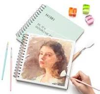 Himi 160gsm 50 pages 8.5in, Green - Painting Gouache Paper Pad Spiral Book  For Watercolors, Gouache, Acrylics, Pencils - 🎨Artbyharshi