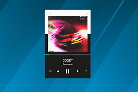 Flat Music Player Rainmeter Skin