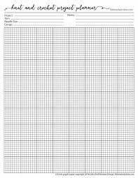 Free Printable Knitting Planner And Crochet Planner Pages