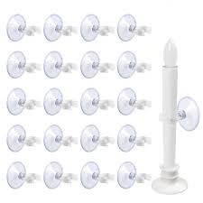 Amazon Com Window Candle Suction Cups Clamp Holder For Electric Candles Suction Cups With Clamps For Christmas Candle Lamp 20pack Home Kitchen