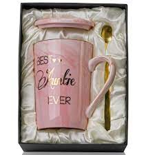 Amazon.com: Aunt Gifts from Niece, Nephew - Best Aunt Ever Gifts Mug - Funny  Happy Birthday Christmas Gifts for Aunt, Auntie - Marble Ceramic Coffee Mug  Gifts Box Printed Gold 14 Oz