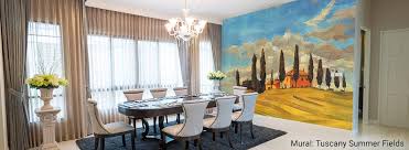Have you ever thought about adding a diy framed wall mural to your home decor?. Dining Room Murals Wall Murals For Dinging Rooms