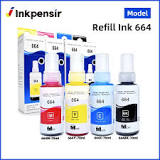 Epson T664 664 Refill ink dye Ink Compatible For Epson L120 ...