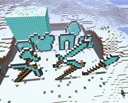 If mined by any other tool, it drops nothing. Giant Diamond Tools And Items Minecraft Map